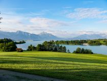 Der Forggensee - Außerhalb der öffentlichen Badestellen könnt Ihr Eure Hunde gern schwimmen lassen.  • © alpintreff.de - Christian Schön